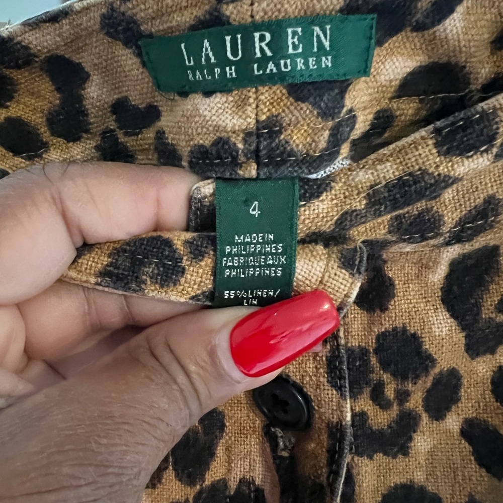 Ralph Lauren leopard print skirt